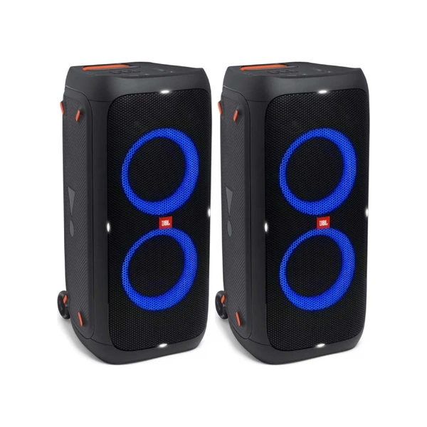 Dvi JBL PartyBox 310 kolonėlės – kolonėlių nuoma renginiams